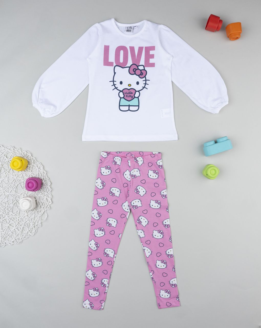 Pigiama due pezzi bambina hello kitty