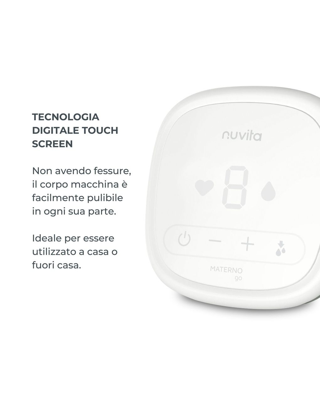 Tiralatte elettrico singolo materno go - 1282c - nuvita