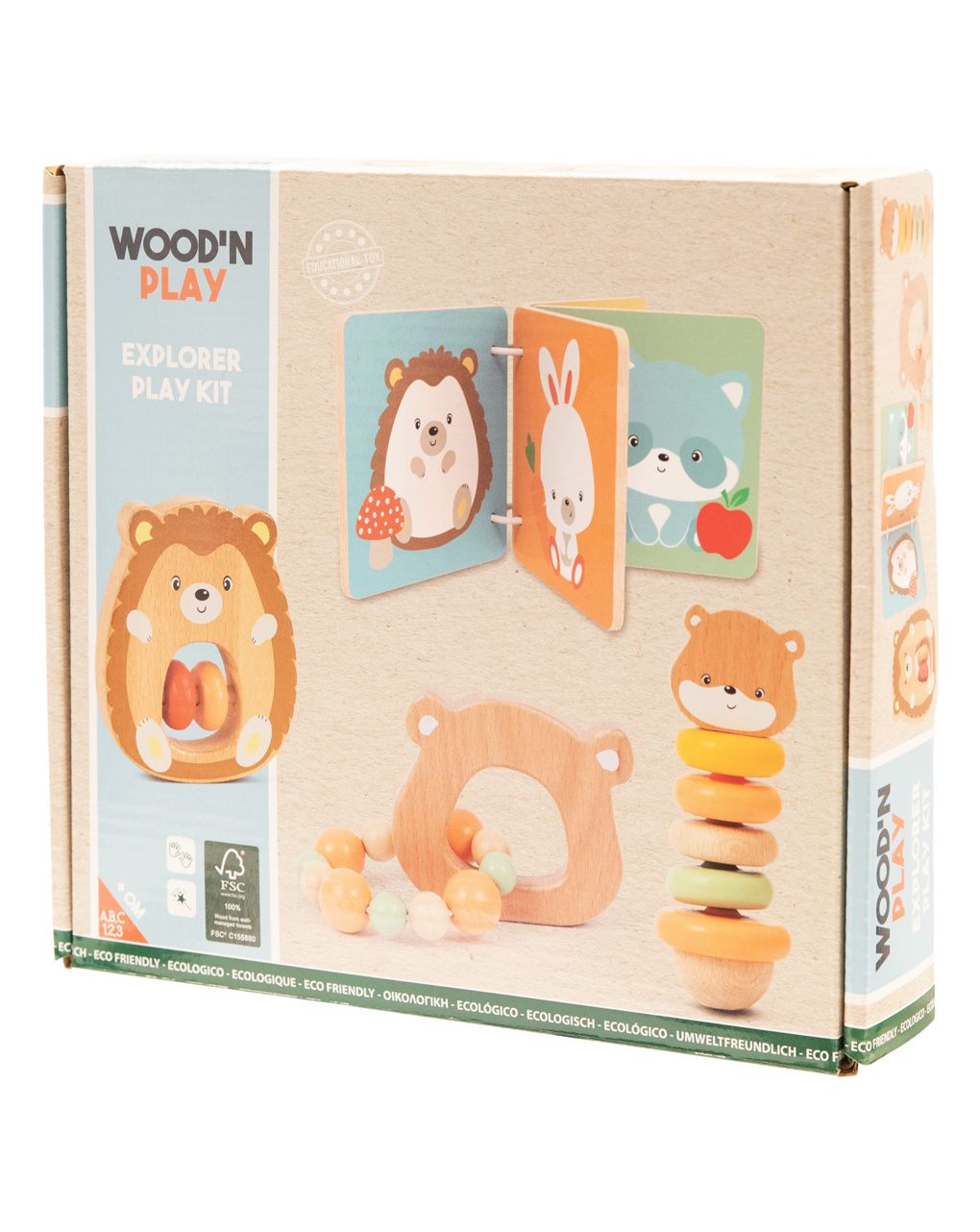 Set bebé 4 attività - 0m+ - wood "n" play