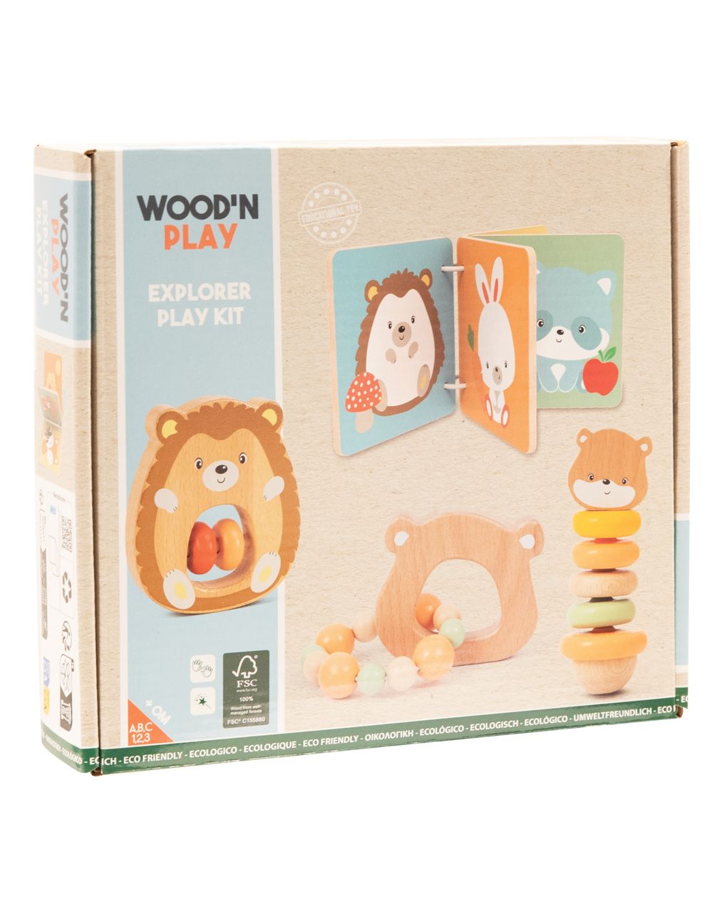 Set bebé 4 attività - 0m+ - wood "n" play