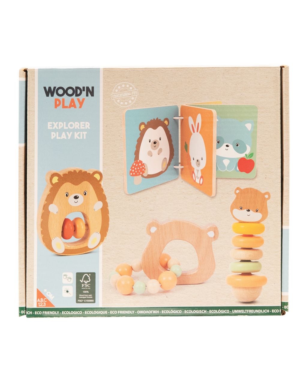 Set bebé 4 attività - 0m+ - wood "n" play