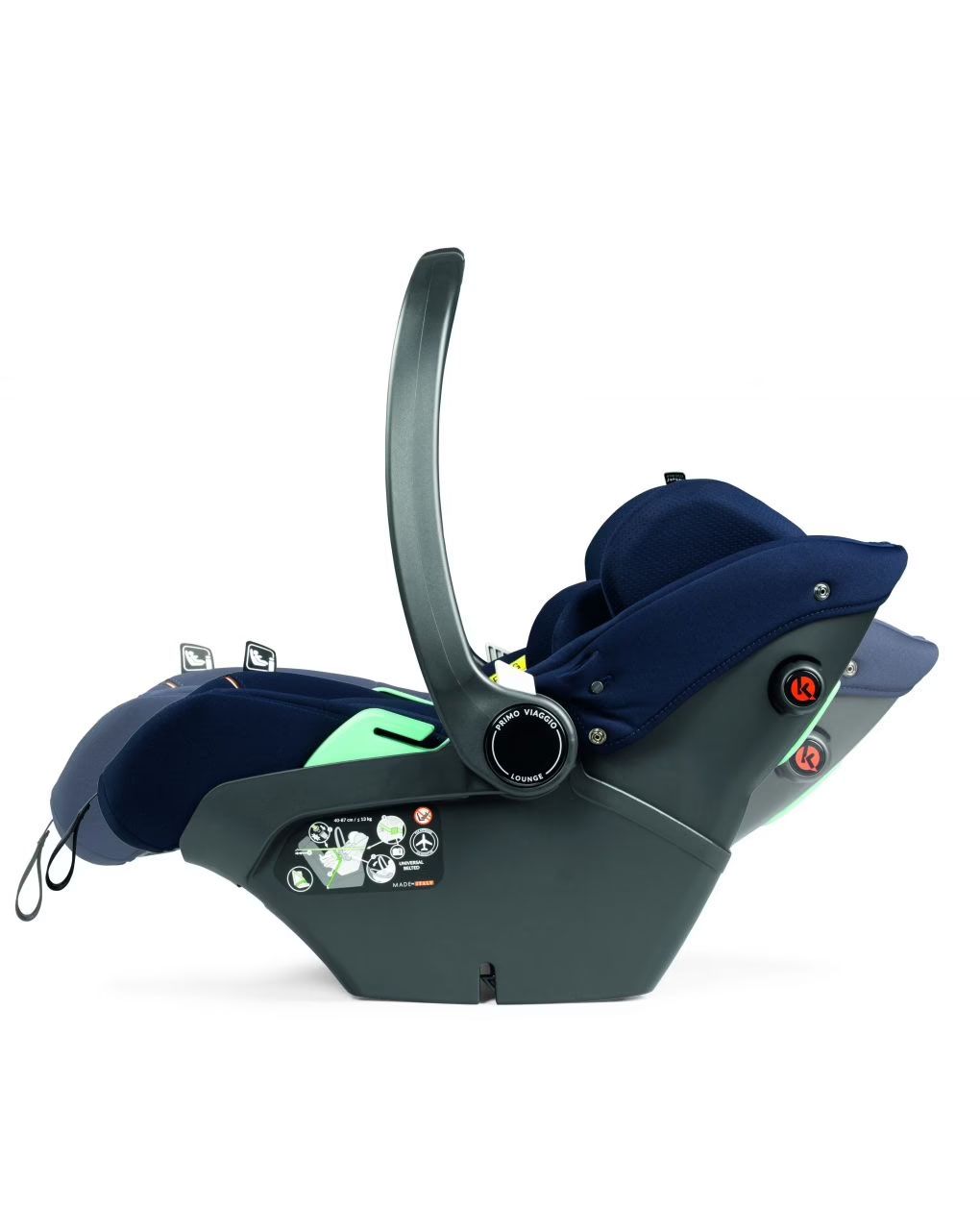 Seggiolino auto reclinabile primo viaggio lounge blue shine - peg