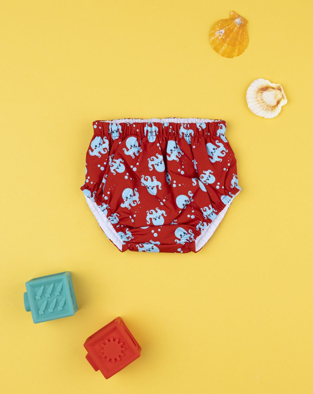 Costume antifugas bimbo rosso polpi allover