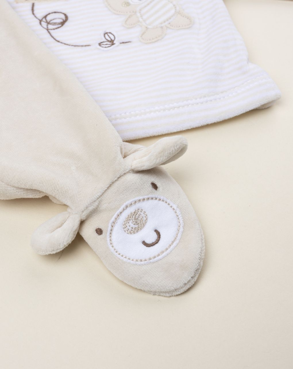 Completo ciniglia neonato top kimono e ghette