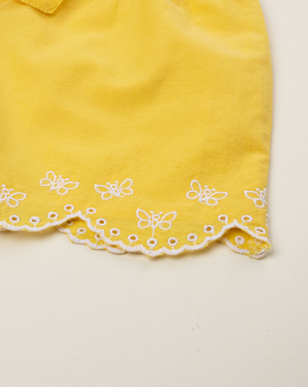 Shorts bambina gialli