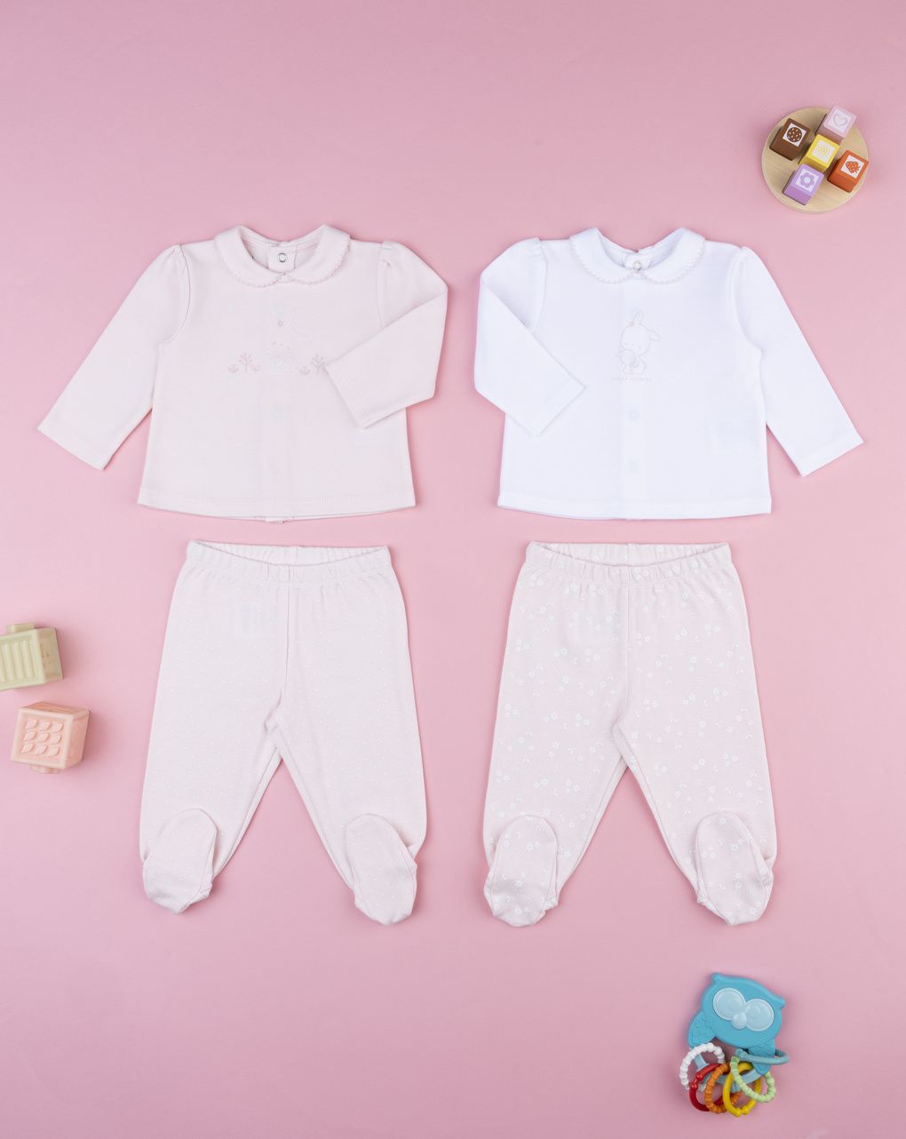 Pack 2 completi neonata coniglietti