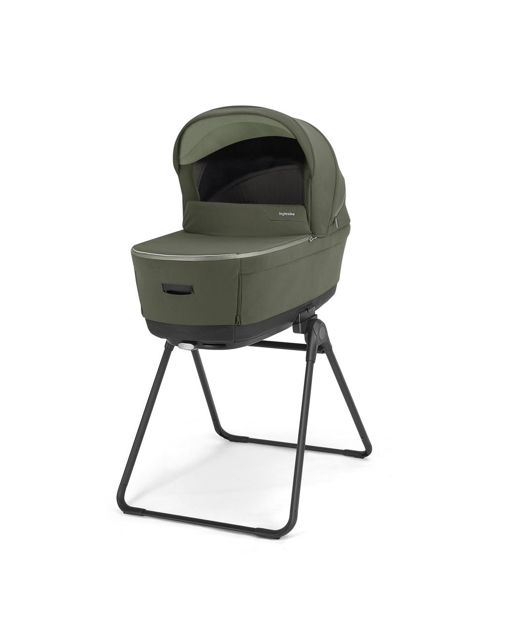 Electa system quattro - loft green con telaio iron e seggiolino auto darwin infant recline evo - inglesina
