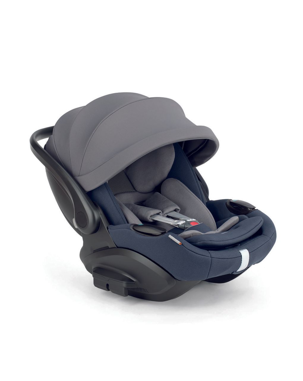 Electa system quattro - rooftop blue con telaio iron e seggiolino auto darwin infant recline evo - inglesina