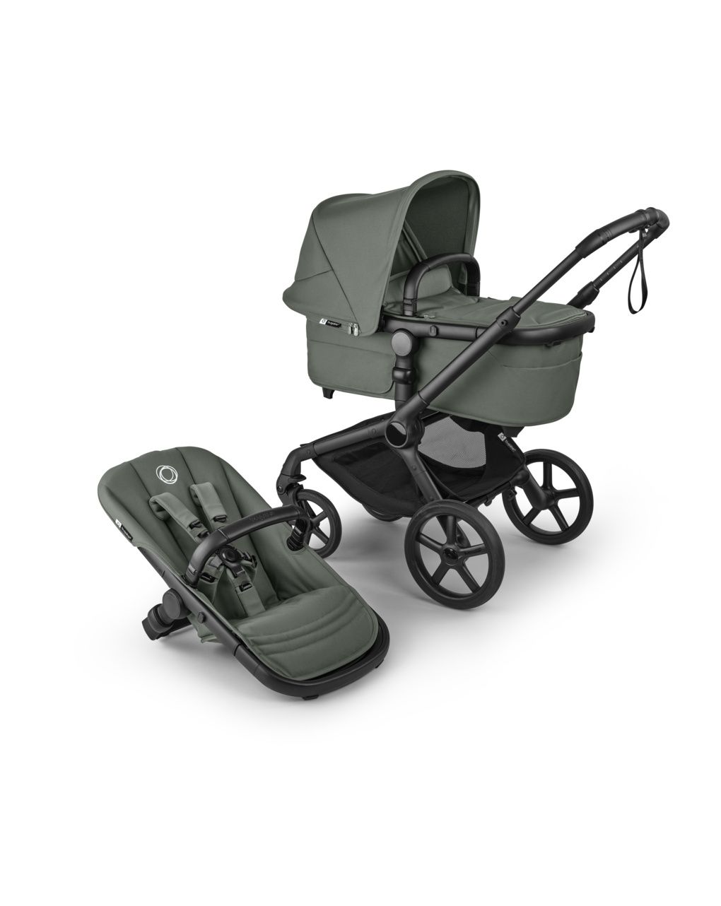 Passeggino e navicella fox 5 renew forest green - bugaboo