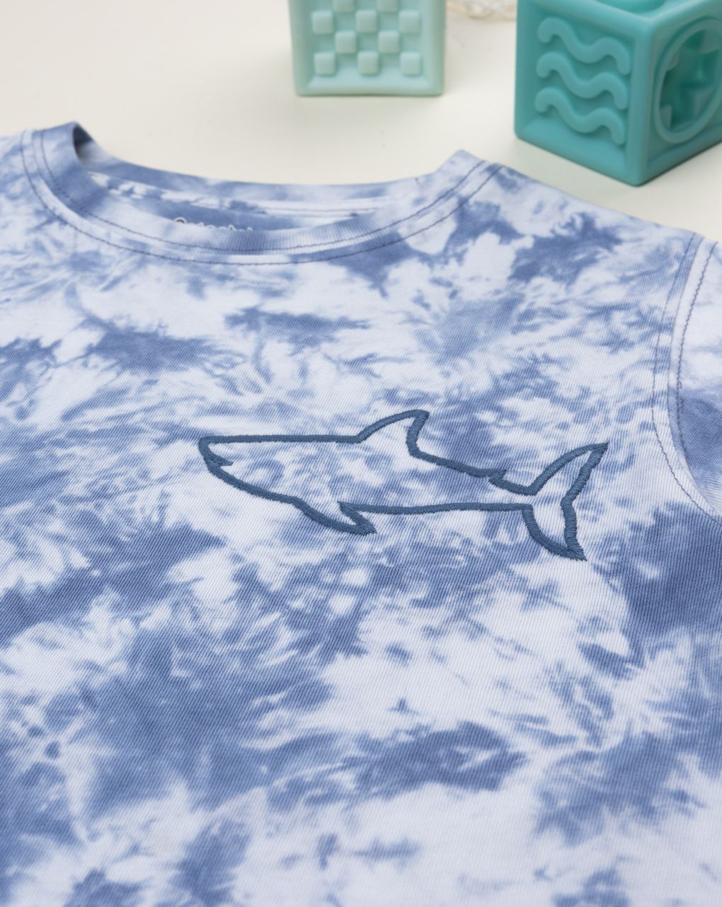 T-shirt tie dye bambino "shark"
