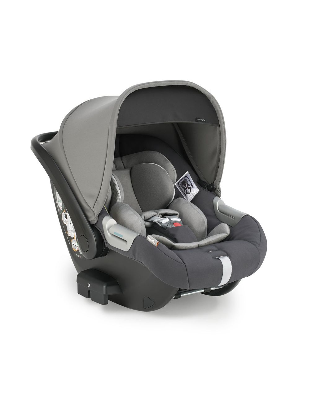 Electa system quattro - garage grey con telaio bronze e seggiolino auto darwin infant - inglesina