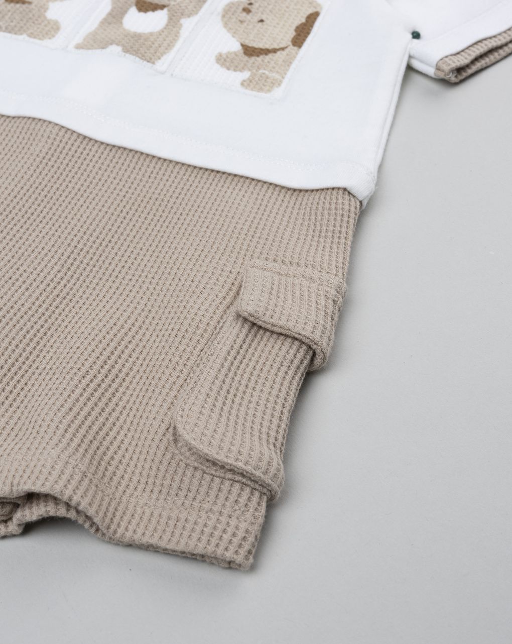 Pagliacceto bimbo bianco/beige