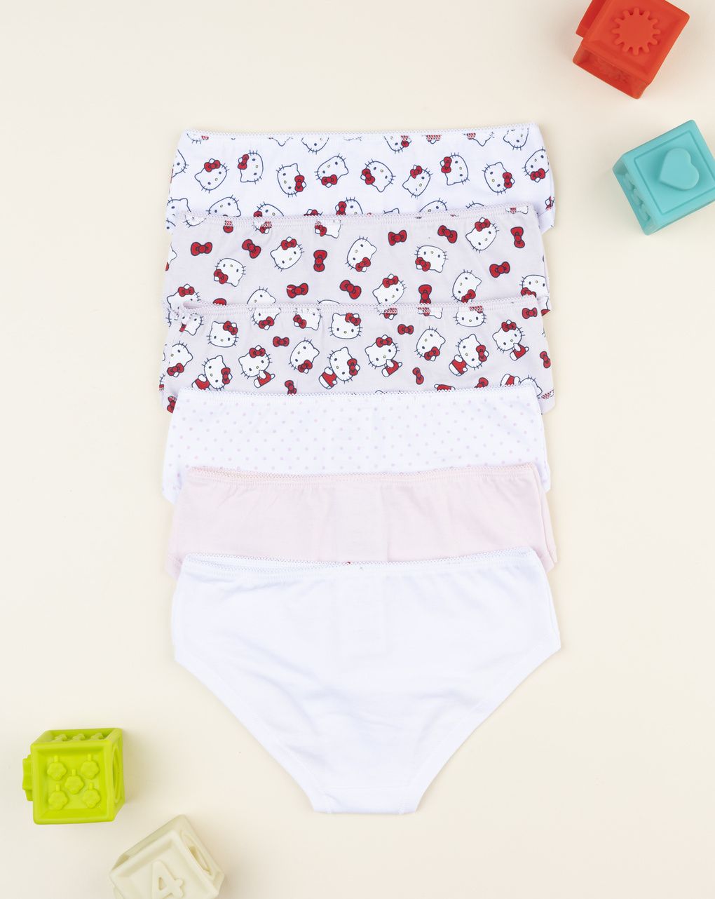 Pack 7 slip bimba hello kitty