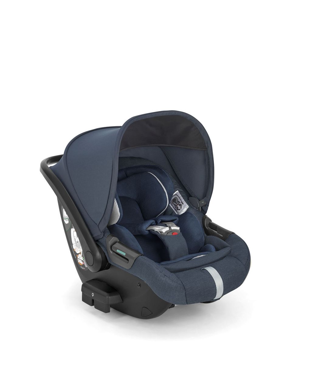 Sistema modulare aptica system quattro - resort blue con telaio litio e seggiolino auto darwin infant recline - inglesina