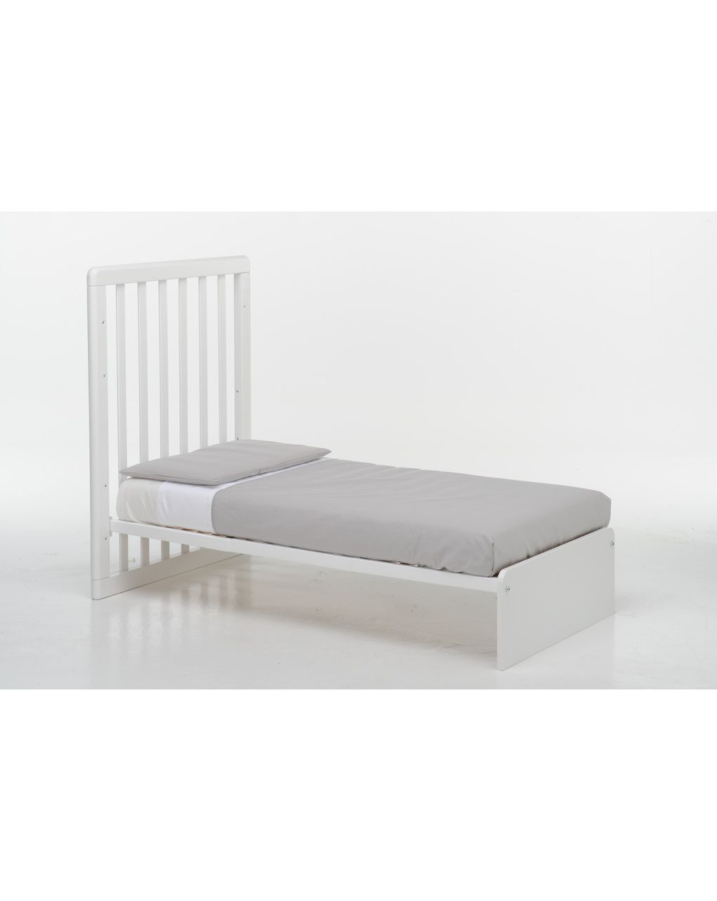 Lettino forever 8 in 1 bianco tessile grey - brevi
