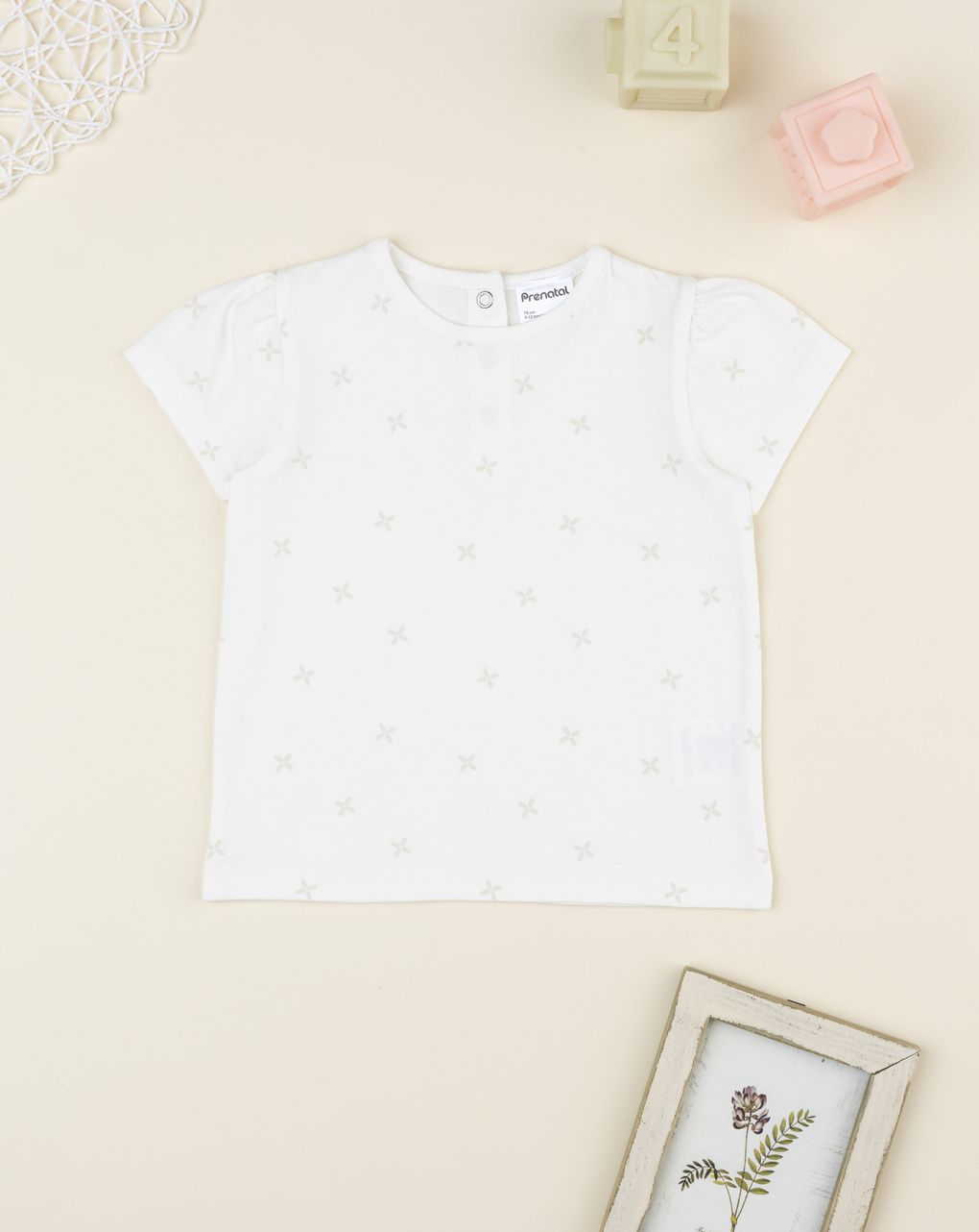 T-shirt bimba panna allover