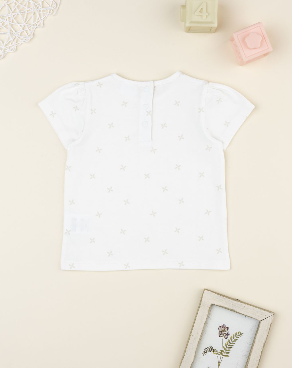 T-shirt bimba panna allover