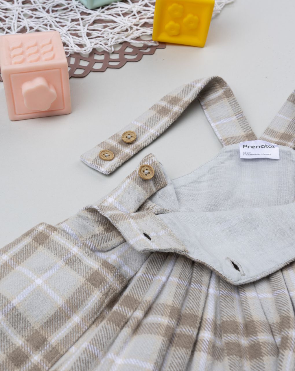 Scamiciato flanella bimba marrone