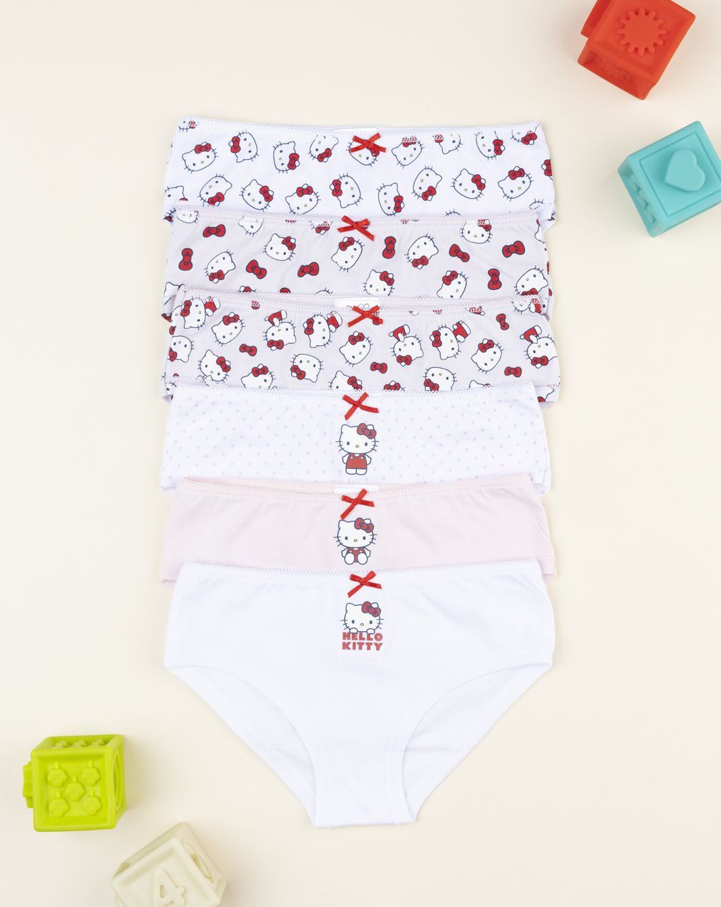 Pack 7 slip bimba hello kitty