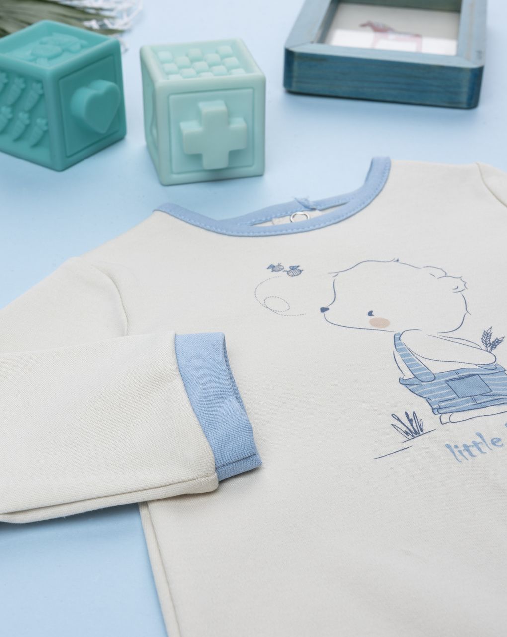 Tutina beige neonato orsetto