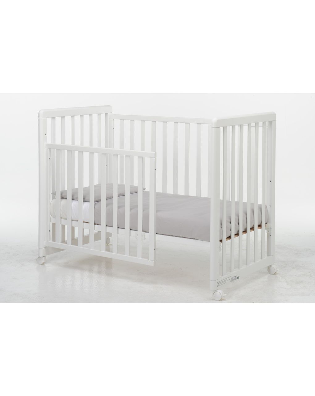 Lettino forever 8 in 1 bianco tessile grey - brevi