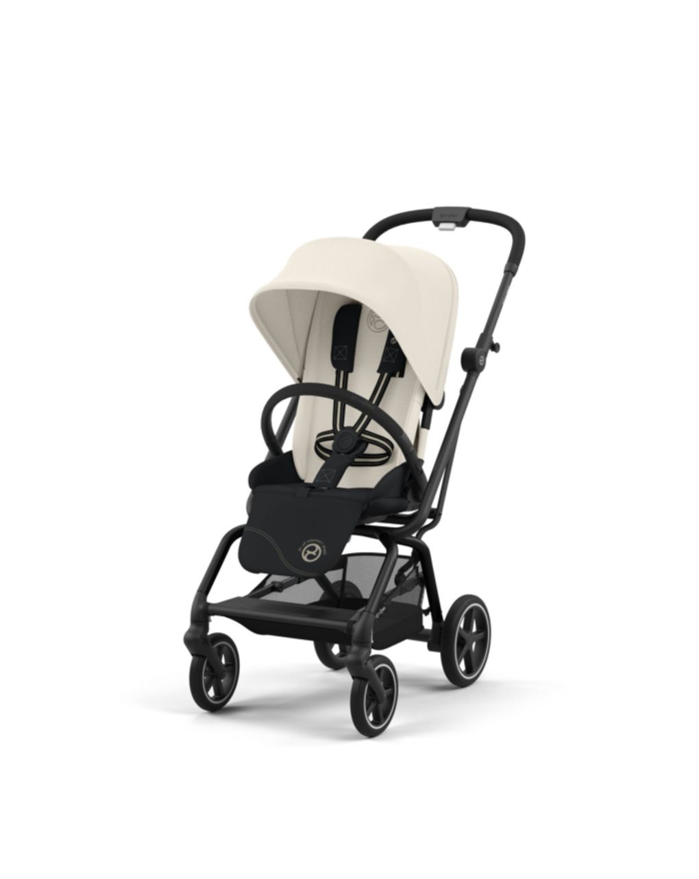 Passeggino eezy s twist+ 2 blk canvas white - cybex gold