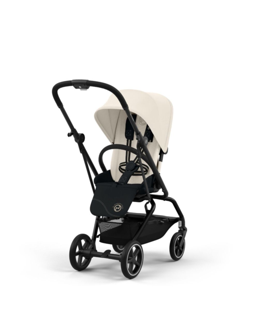 Passeggino eezy s twist+ 2 blk canvas white - cybex gold