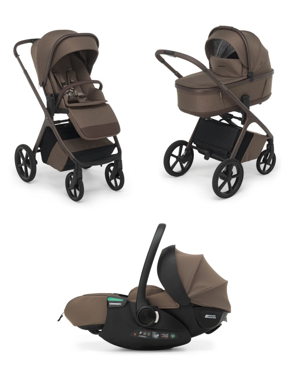 Trio commander cinnamon brown disk rek + adattatore - foppapedretti