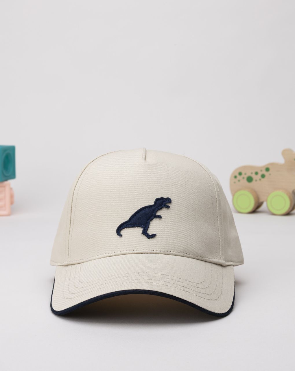 Cappello bimbo beige t-rex