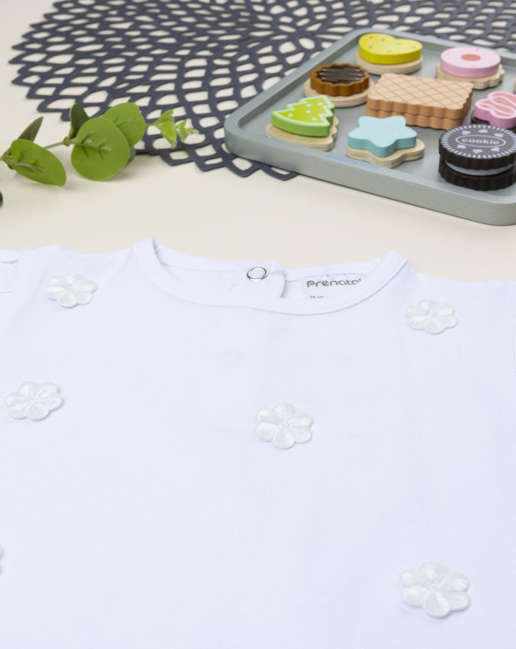 T-shirt mezza manica bimba bianca