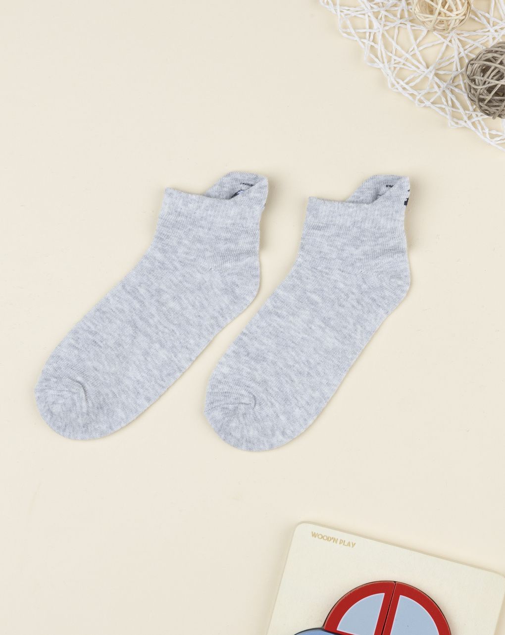 Calze corte bambino grigie