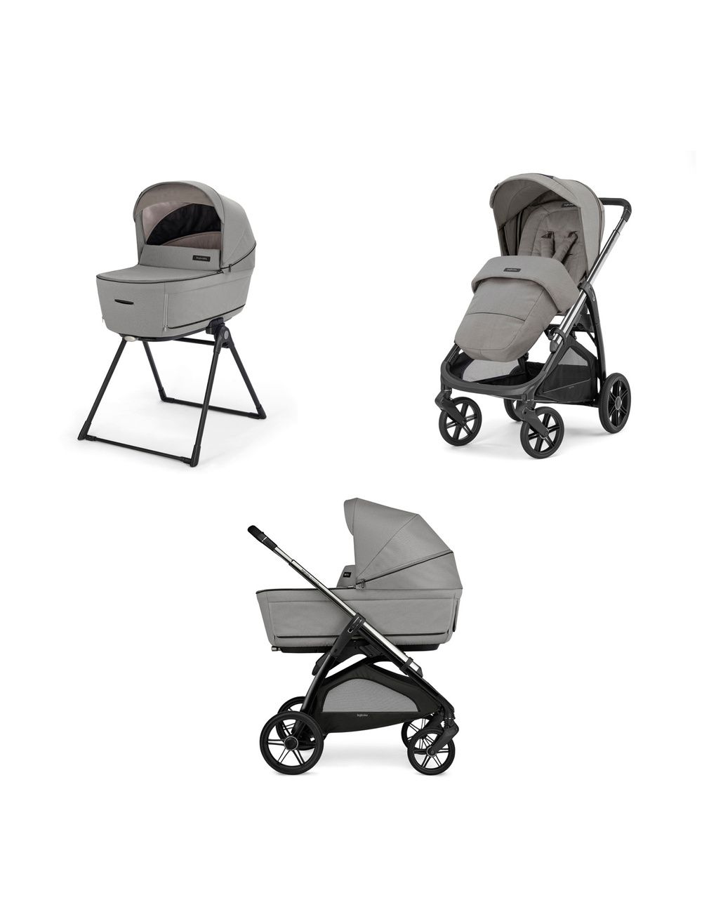 Sistema modulare aptica duo colore platinum grey con telaio litio - inglesina