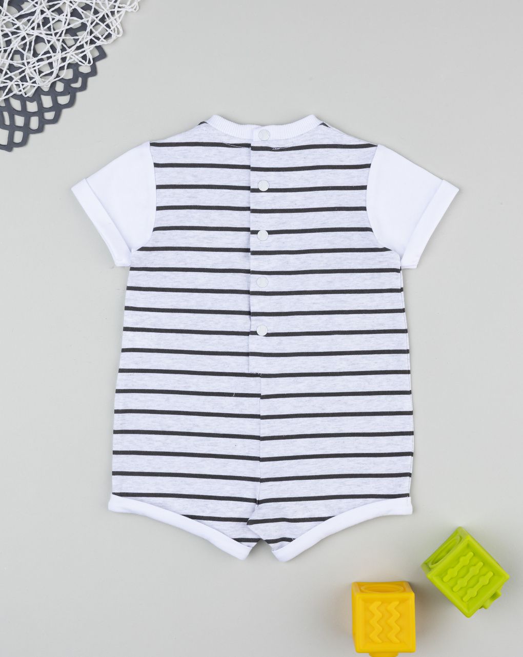 Pagliaccetto bimbo rigato tennis