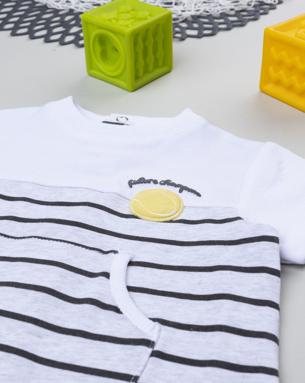 Pagliaccetto bimbo rigato tennis