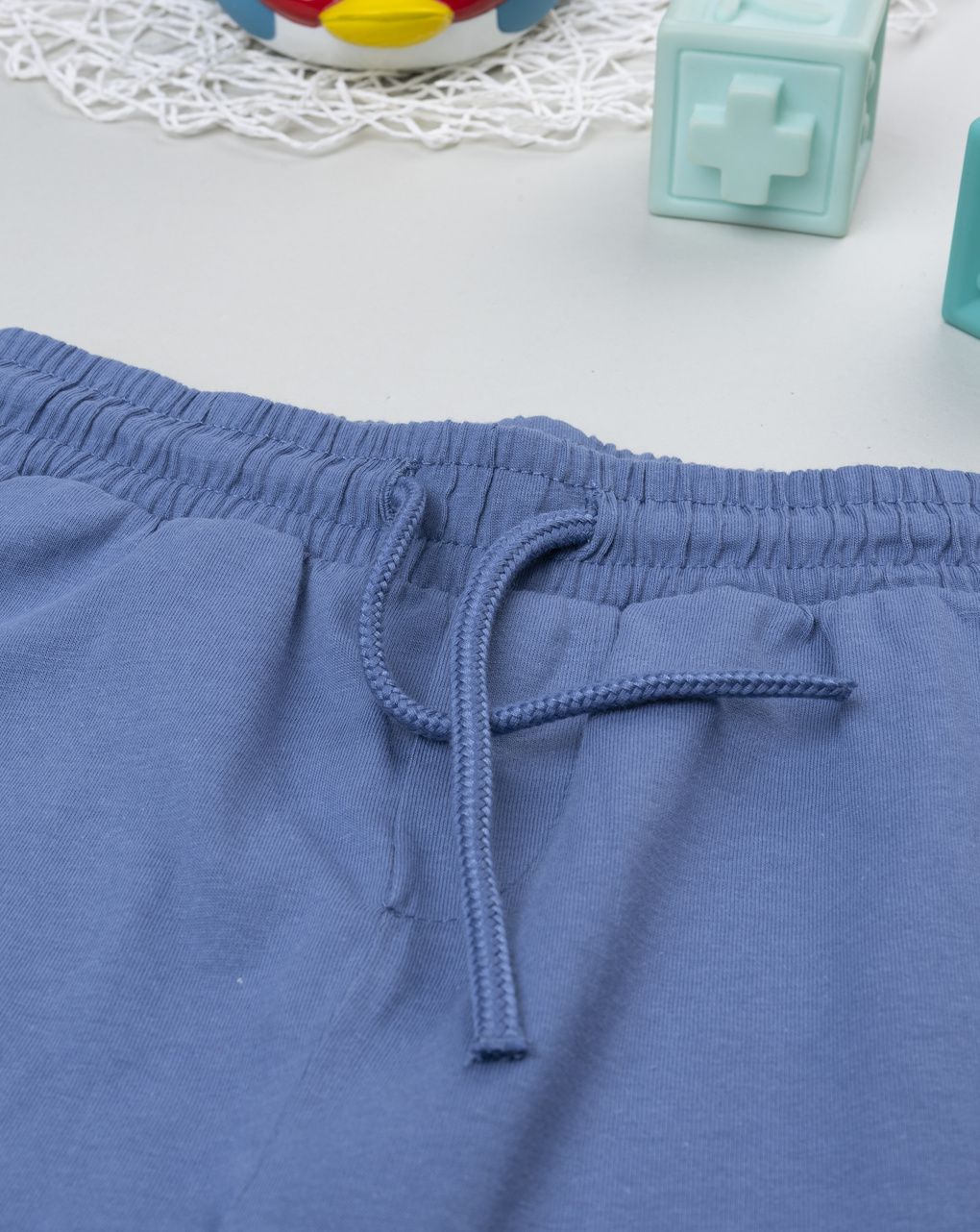 Shorts bambino blu con tasche