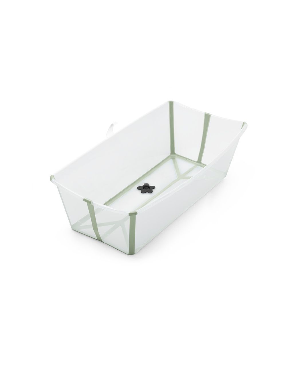 Vaschetta pieghevole flexi bath® x-large transparent green - stokke®