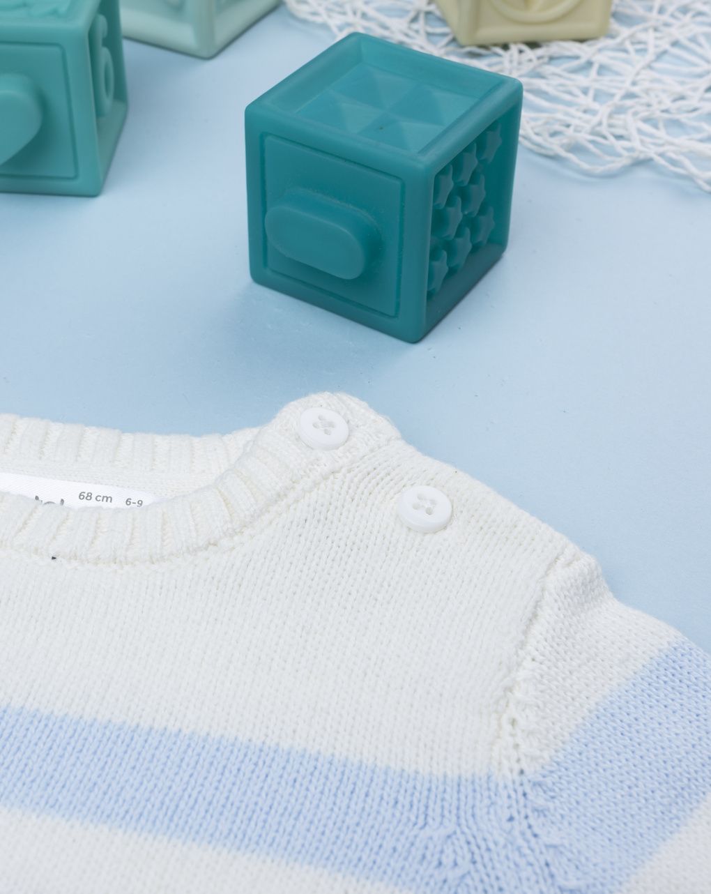 Maglioncino bimbo righe blu