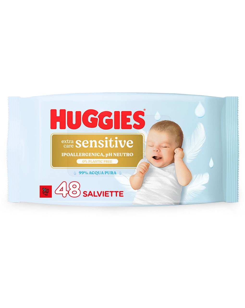 Salviette extra care sensitive 48 pezzi - huggies