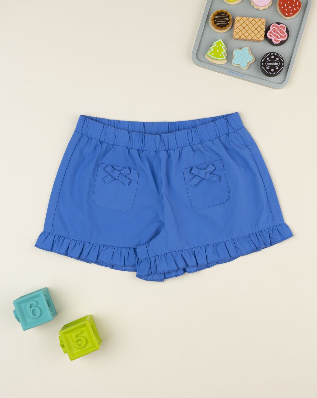 Shorts bambina blu