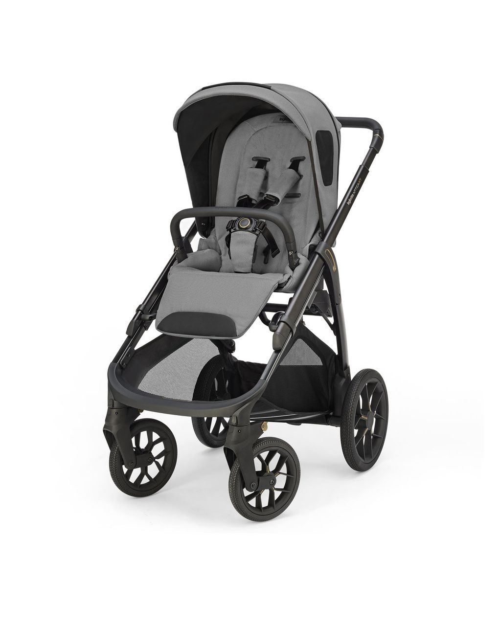 Aptica xt system quattro - canyon grey con telaio black e seggiolino auto darwin infant - inglesina
