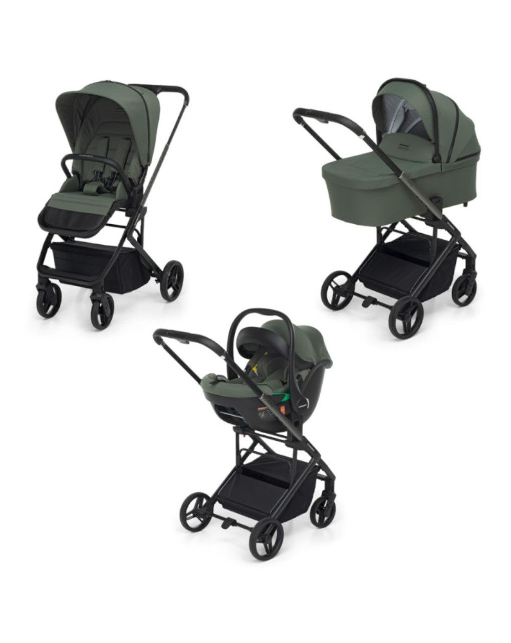 Trio travel system tic toc olive i-size - foppapedretti
