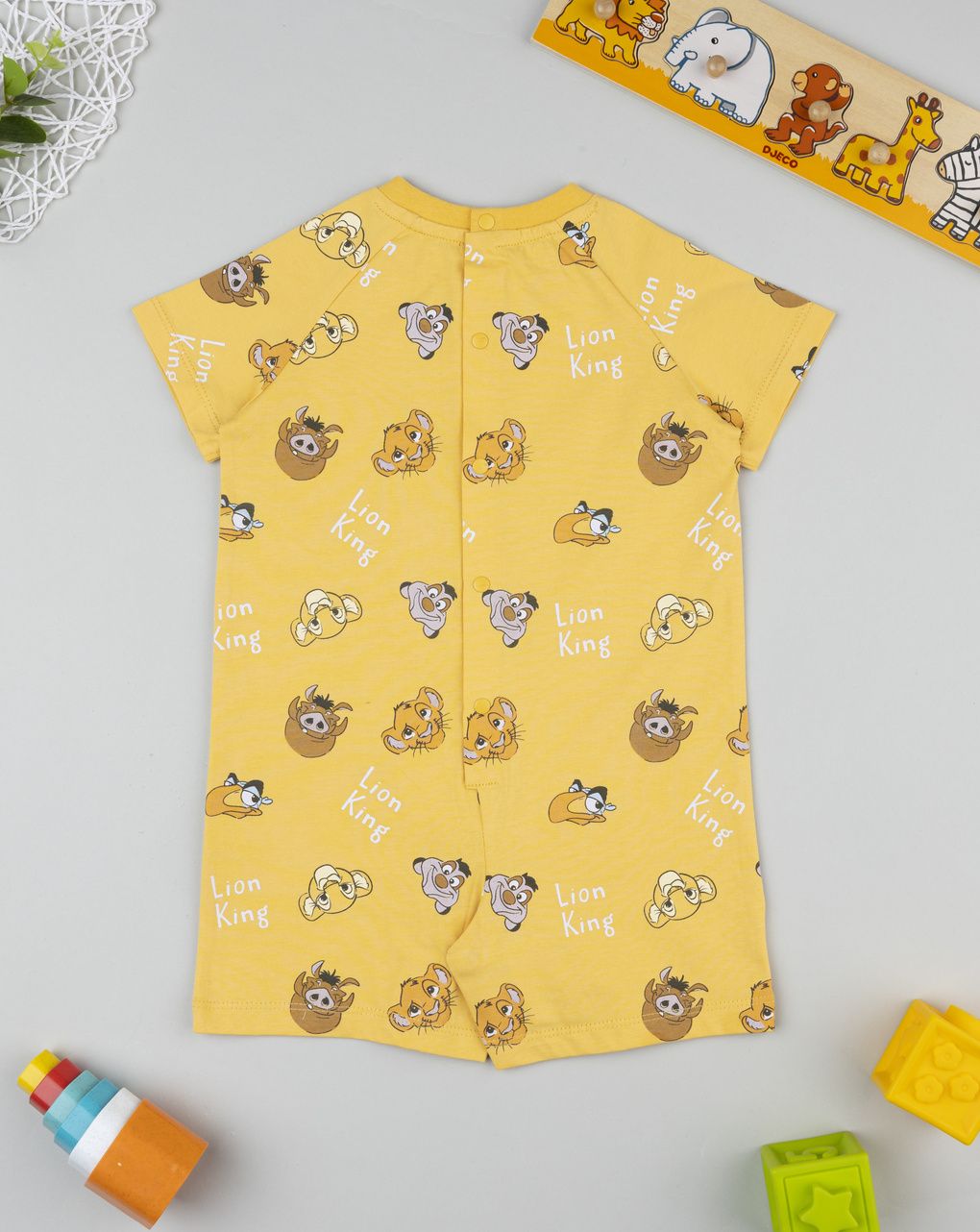 Pigiamone giallo bimbo re leone
