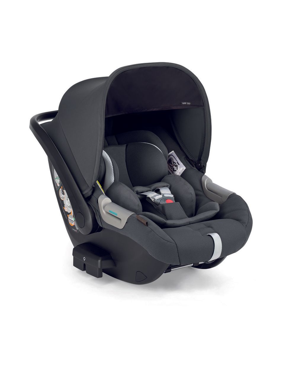 Aptica system quattro - marble grey con telaio palladio e seggiolino auto darwin infant - inglesina