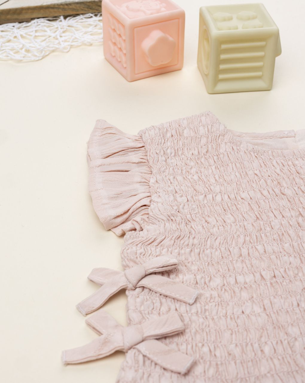 Maglia bimba rosa fiocchi