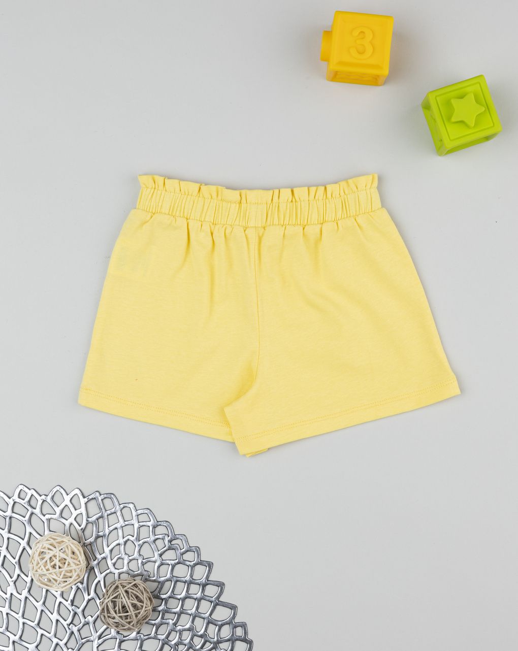 Shorts bimba gialli farfalla