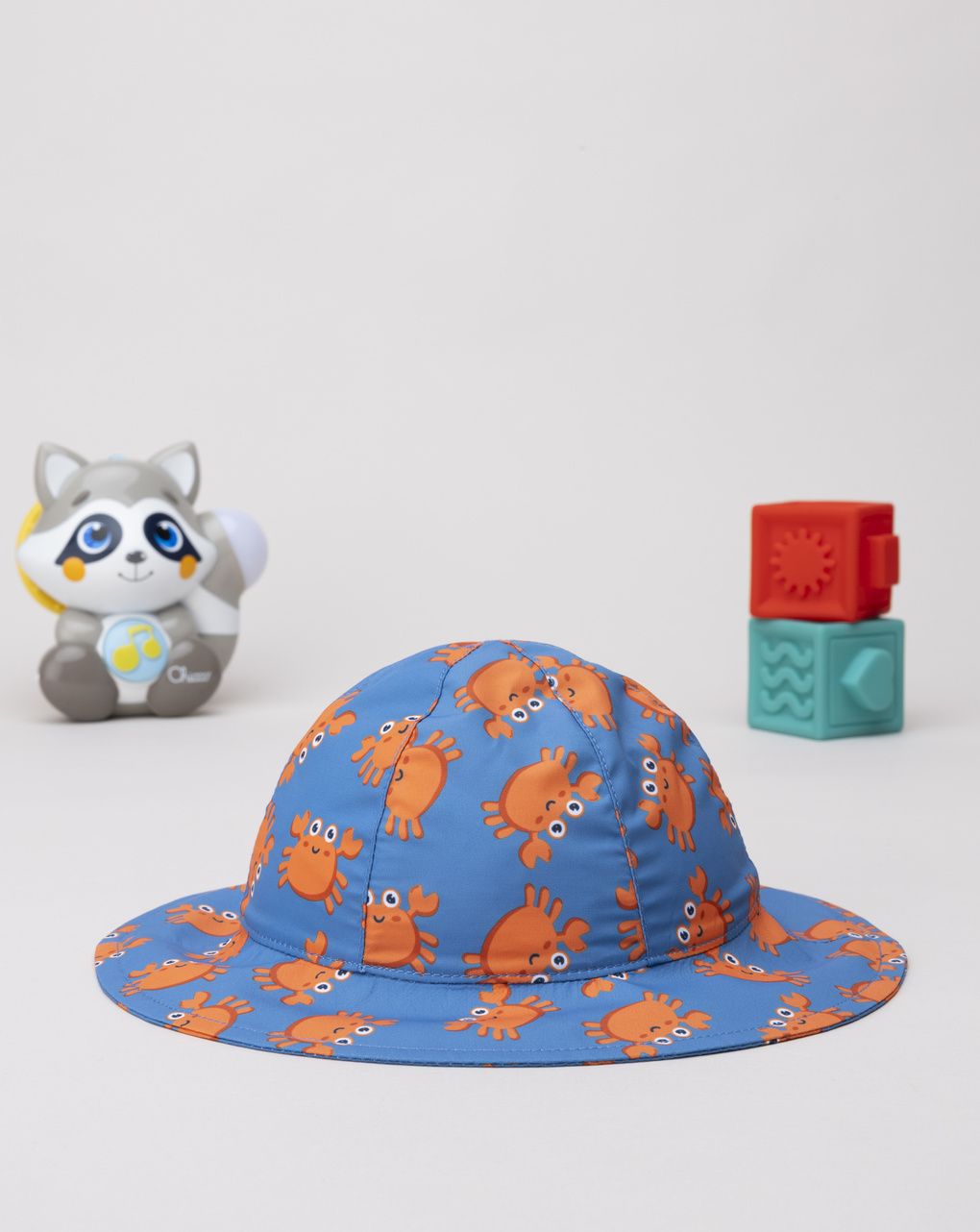 Cappello mare bimbo blu granchi