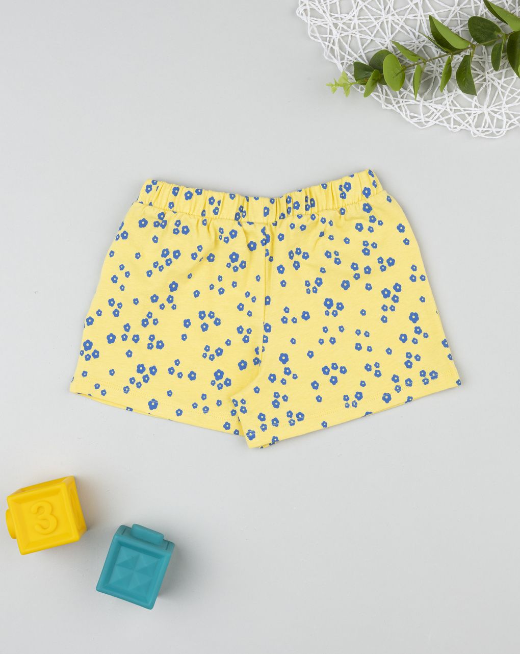Gonna pantalone bimba gialla fiori