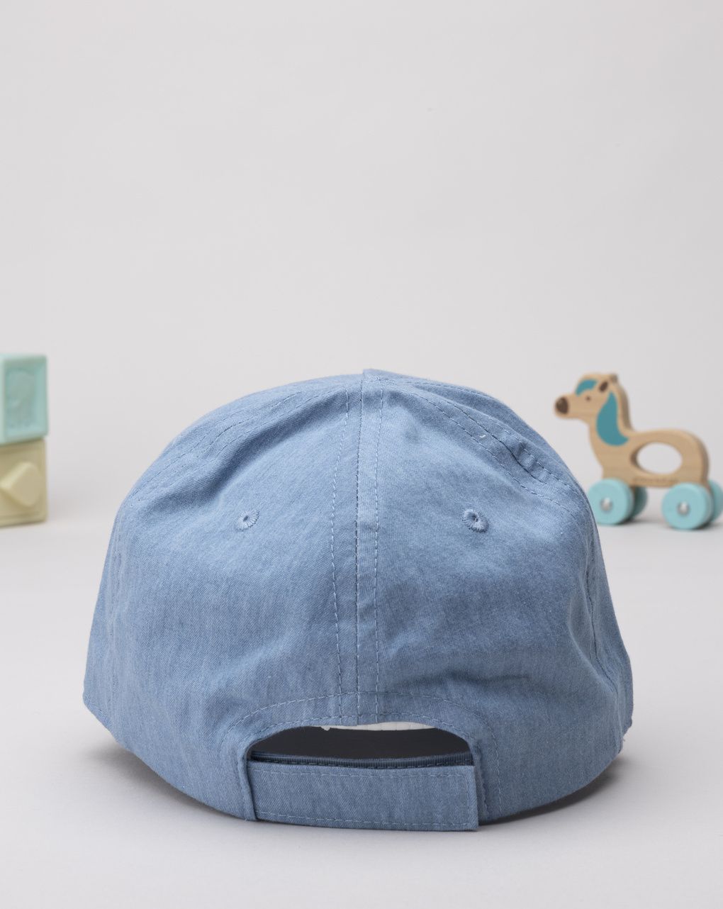Cappello bimbo blu denim