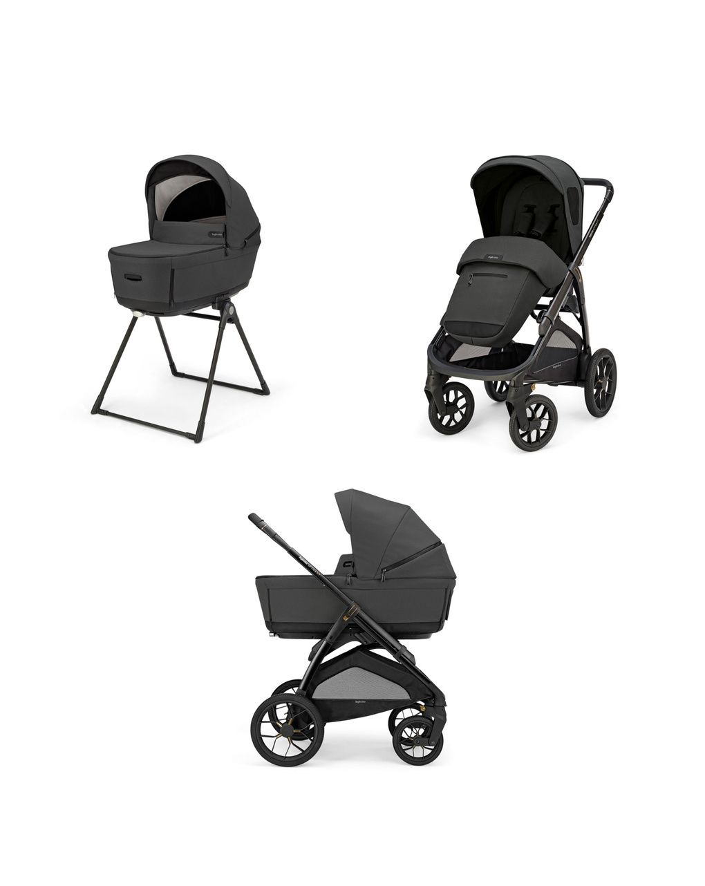 Aptica xt system duo - magnet grey con telaio nero - inglesina