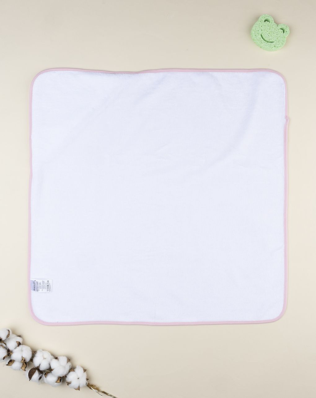 Quadrato spugna bimba farfalla